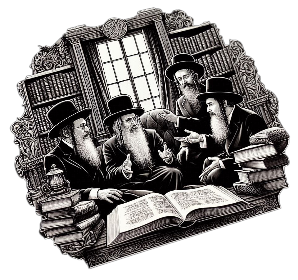 hasidim delving in hasidus